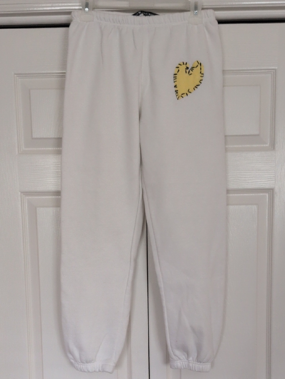 Aqua x Kerri Rosenthal Heart Patch Sweatpants Sz. XS